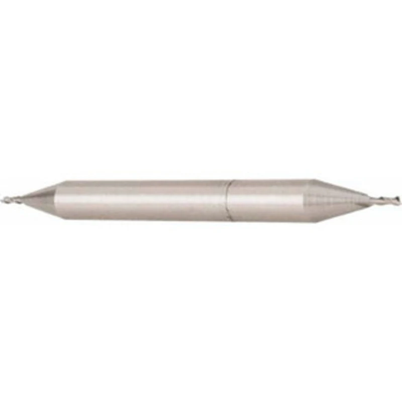 OSG 11.5mm, 13/16 LOC, 1/2 Shank Diam, 3-3/4 OAL, 2 Flute, Cobalt Square End Mill Double End, Uncoated, Spiral Flute,...